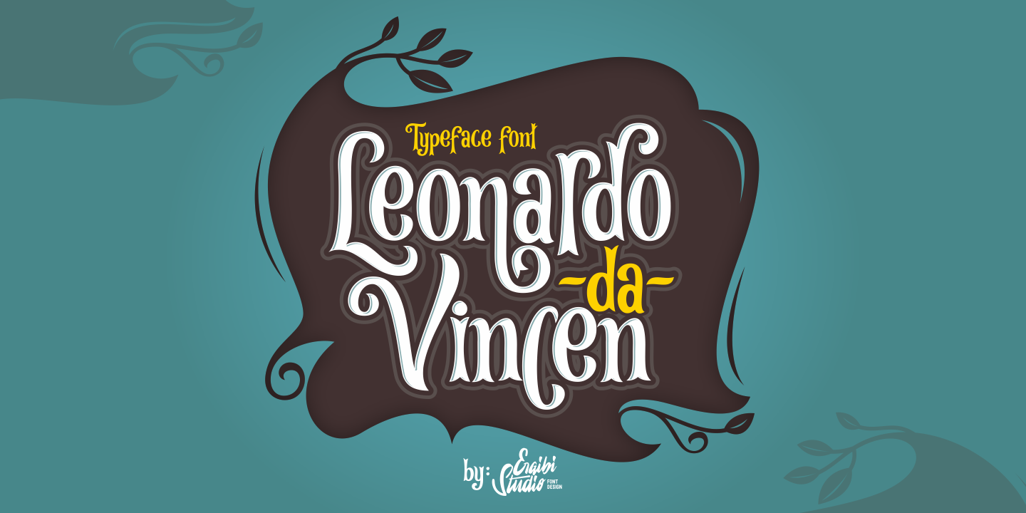 Beispiel einer Leonardo da Vincen-Schriftart